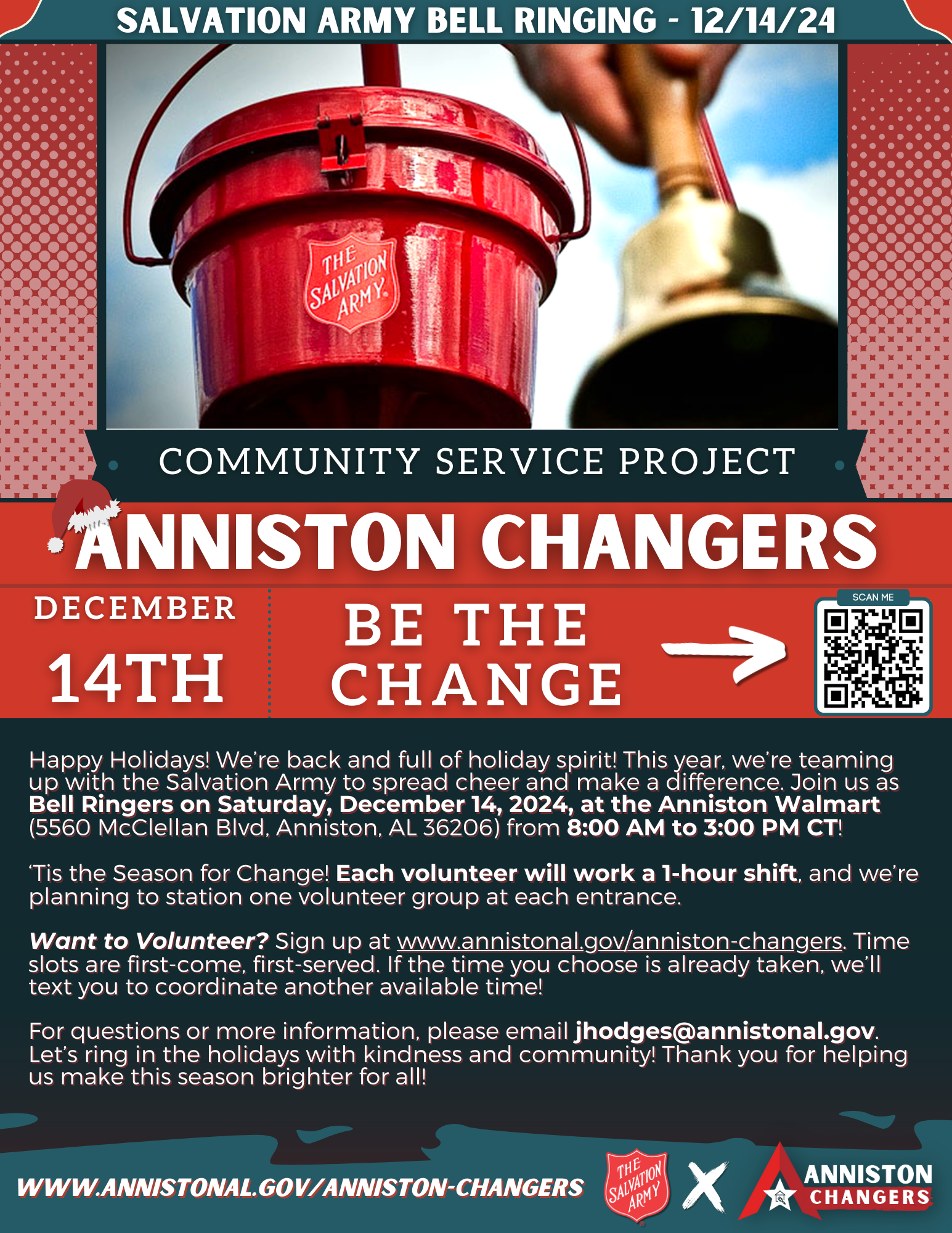 Anniston Changers Flyer Bell Ringing 121424