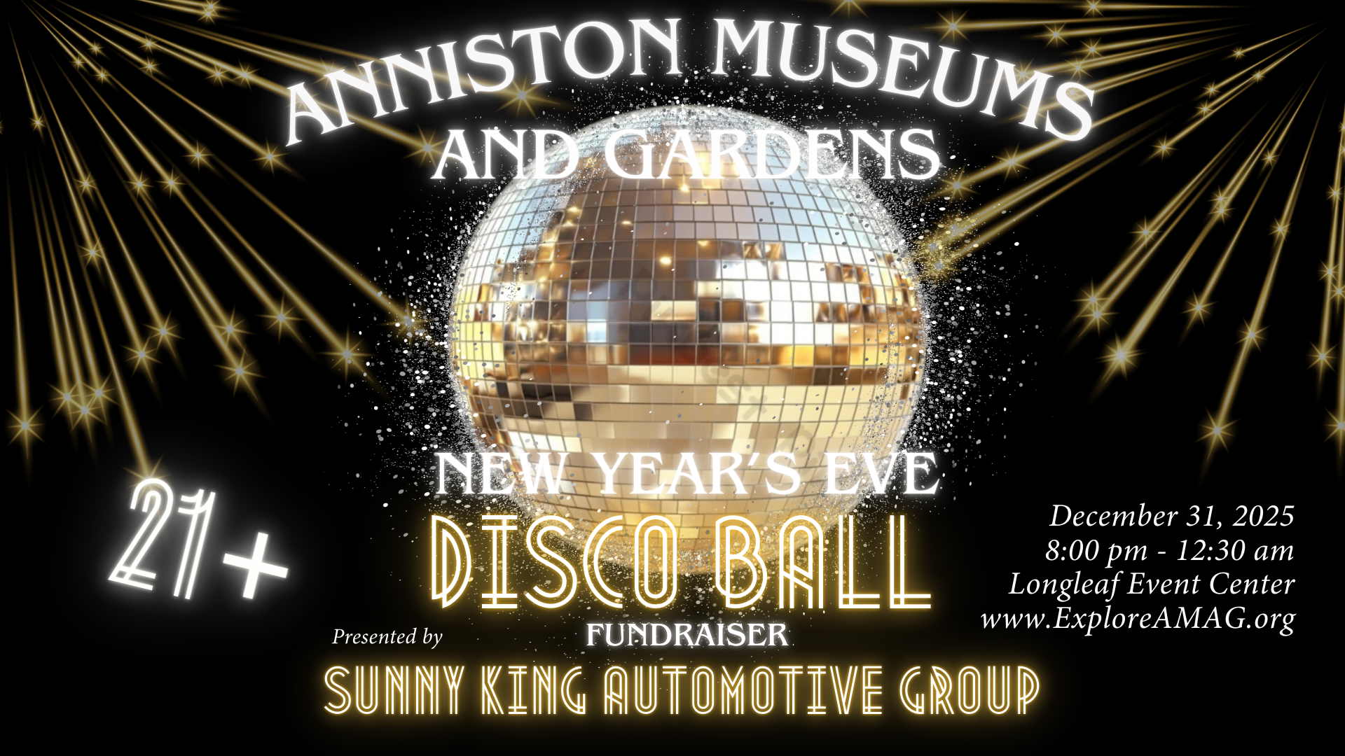 AM&G NYE Disco Ball